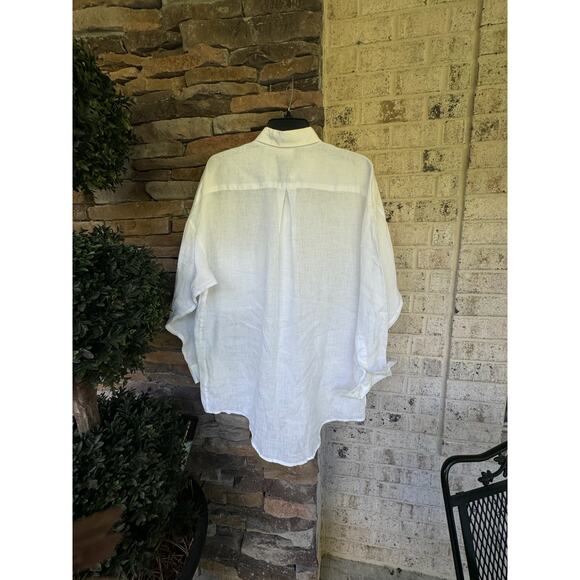Go Linen L'Zinger Long Sleeve Single Pocket Linen Shirt-Size 1 - Picture 8 of 8